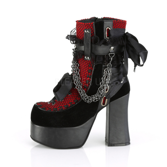 Shoes - High Heel Gothic Punk Platform Ankle Boots